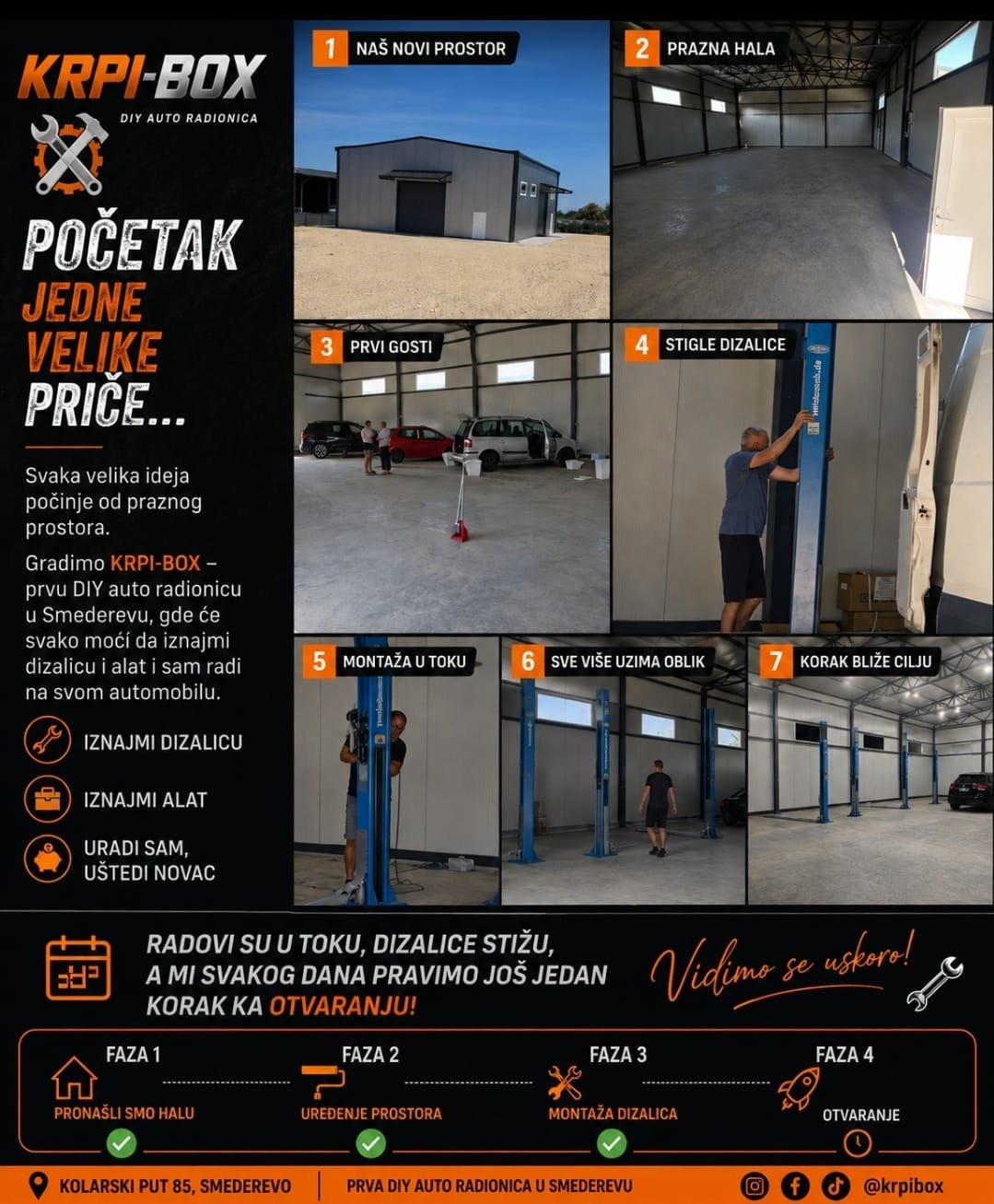 KRPI BOX dizalica i radni prostor